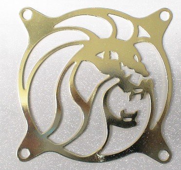 Fan Grill 80mm Gurad, Silver or Gold Color