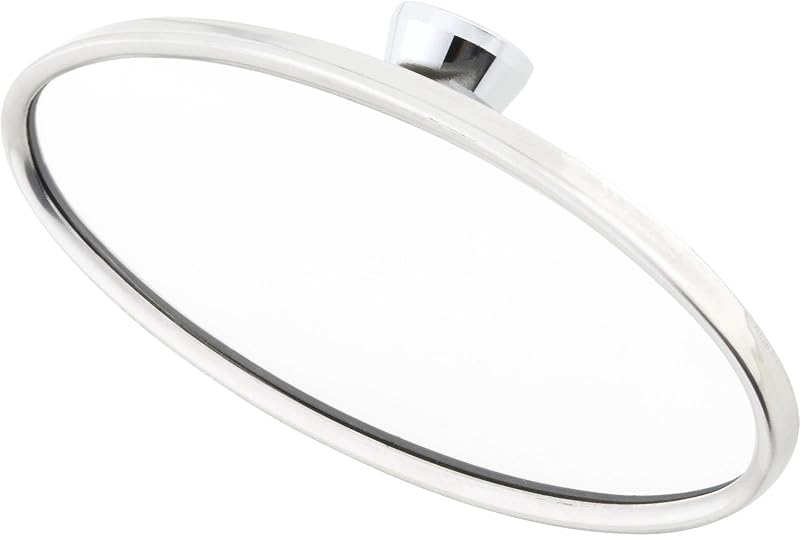 Espelho retrovisor interno oval em aço inoxidável Speedway Motors – 1 unidade