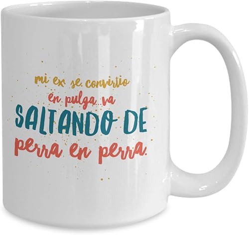Miniatura 4 de Taza de Café Saltando Vaso, taza café divertidas, tazas personalizadas, taza de café inspiradoras, taza con mensajes positivos.