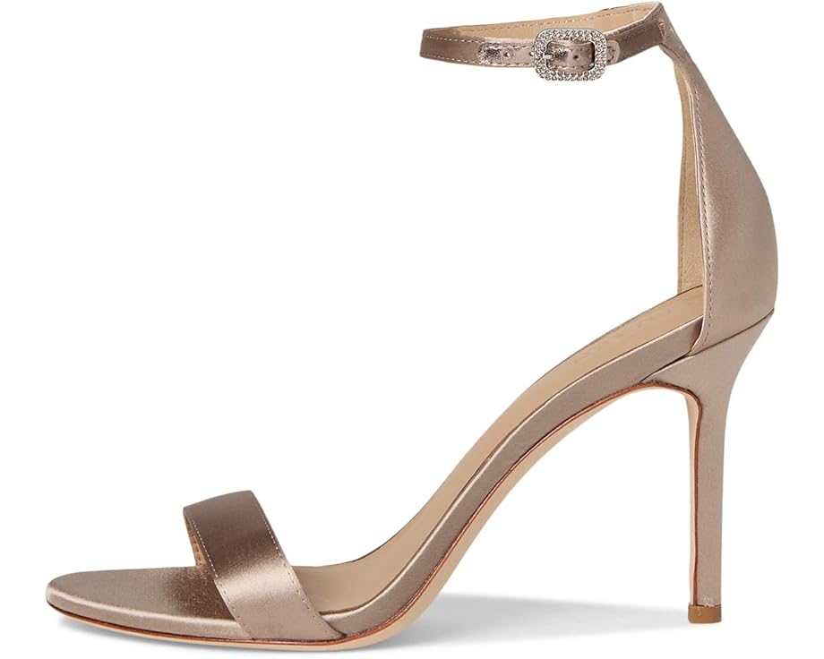 Lauren Ralph Lauren Allie Pave-Buckle Satin Sandals - Left View
