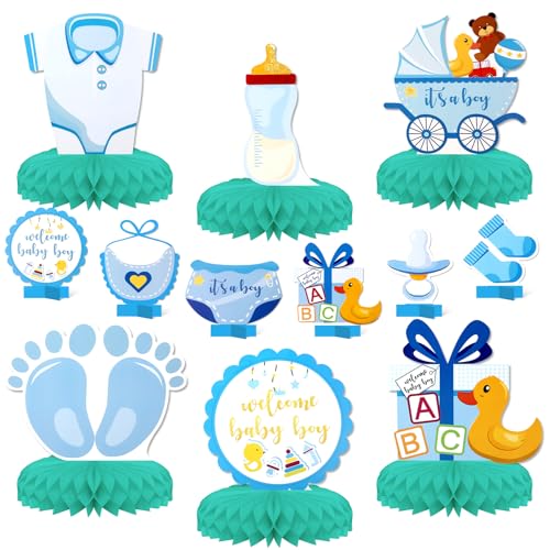 KSKSPE 12 Pcs Boys Gender Reveal Decoration