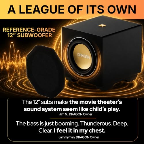 Image of Nakamichi DRAGON 12 inchReference Subwoofer w Carbon Passive Radiator Expansion