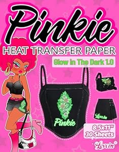 Pinkie Glow In The Dark 1.0 Transferpapier 30 Blatt