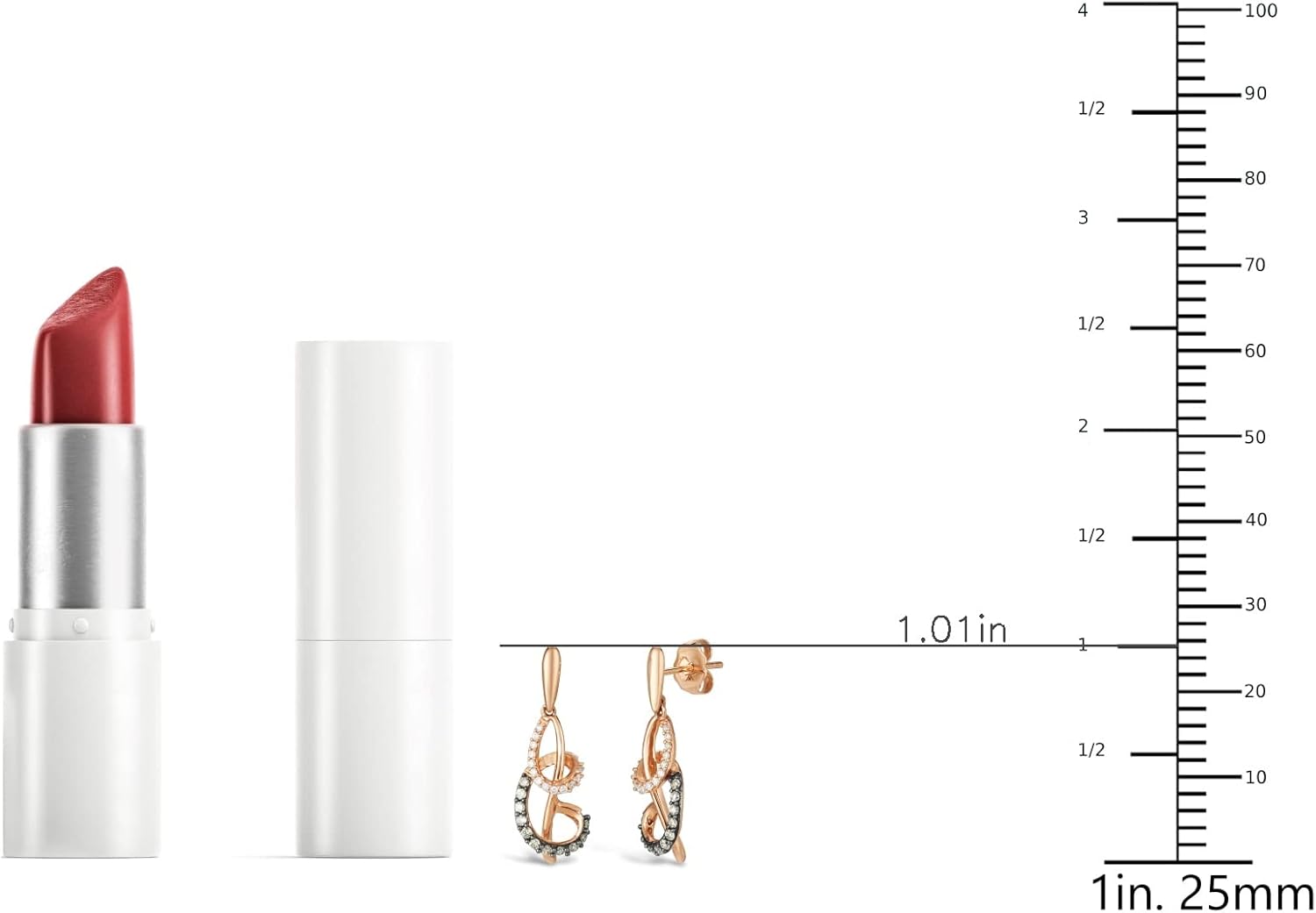 Le Vian 1/3 Carat White and Chocolate Diamond Dangle Drop Earrings for Women I 14k Rose Gold Earrings for Her (Fancy Brown/G-H, VS2-SI1, cttw) Chocolatier Spiral with Push Backs - Image 5