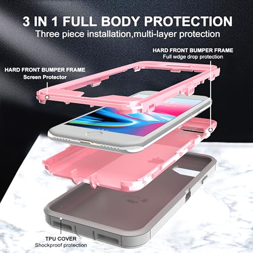 Coque iPhone 8 antichoc en polycarbonate résistant contre les bris d'écran