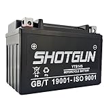 Shotgun YTZ14S-BS High Performance Power Sports Battery 12V 10Ah 220CCA Replacement