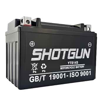 Amazon.com: Shotgun YTZ14S-BS High Performance Power Sports