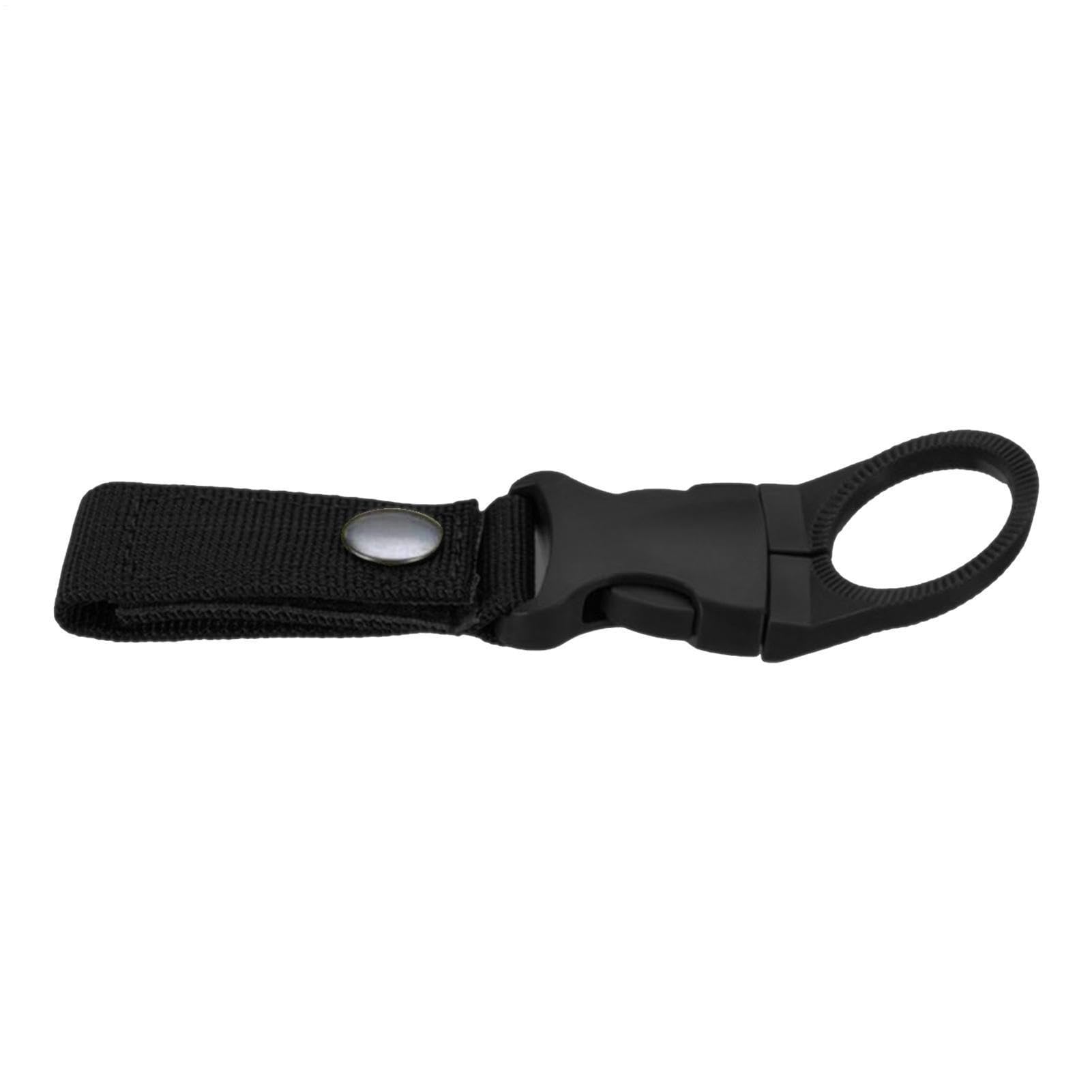 Generico Gancio Bottiglia - Fibbia Appesa | Supporto Portatile Borraccia | Anello Porta Bevande per Zaino, Cintura, Sacca da Golf, Moto, Silicone Resistente, Trekking E Campeggio, Moschettone Incluso