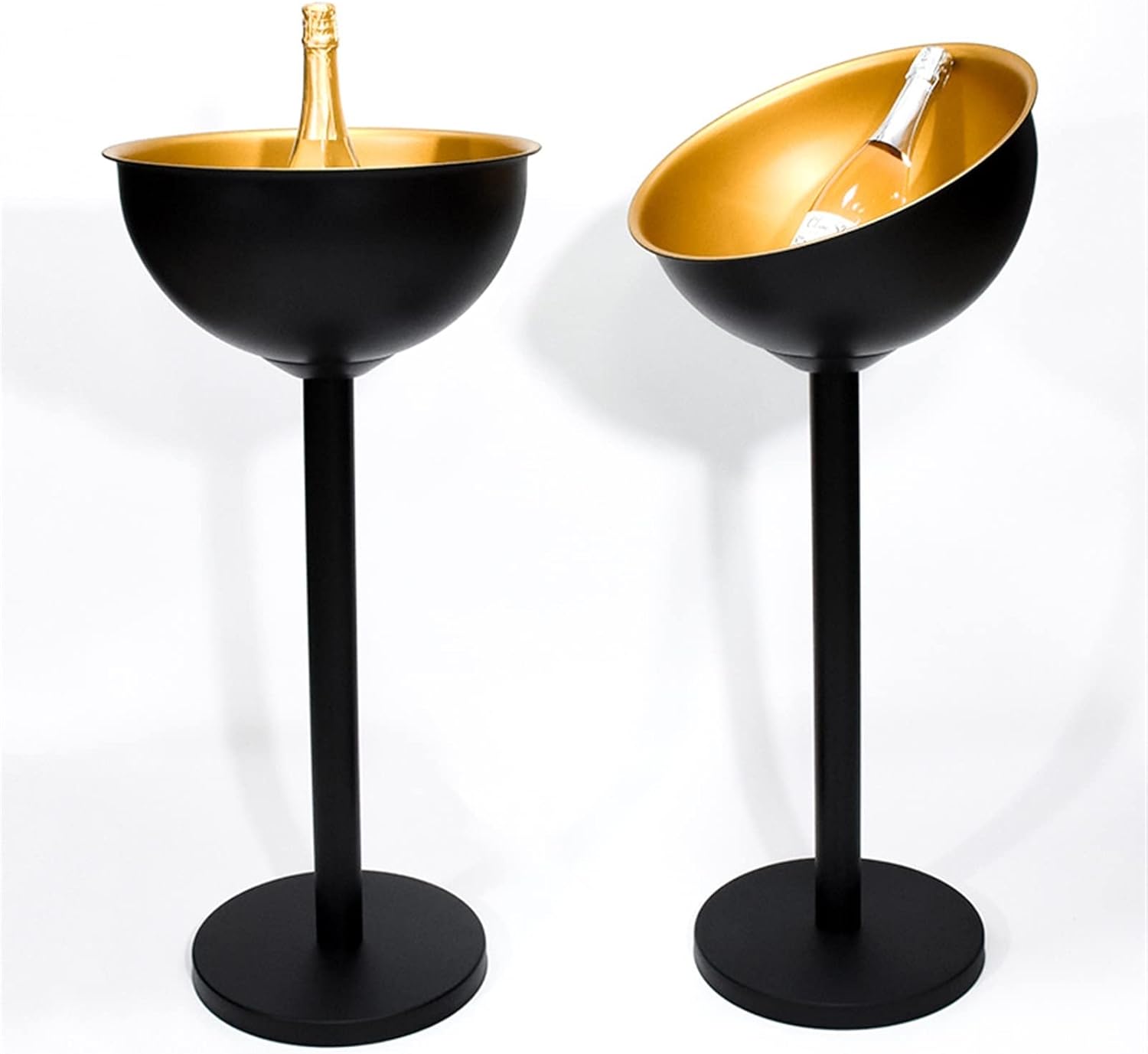 Ice Bucket Ice Buckets Stainless Steel Ice Bucket Vertical with Rack Champagne Bucket Thickened Ice Wine Basin Household Ice Bucket Bar Ktv Ice Cooler Ice Bucket Kits