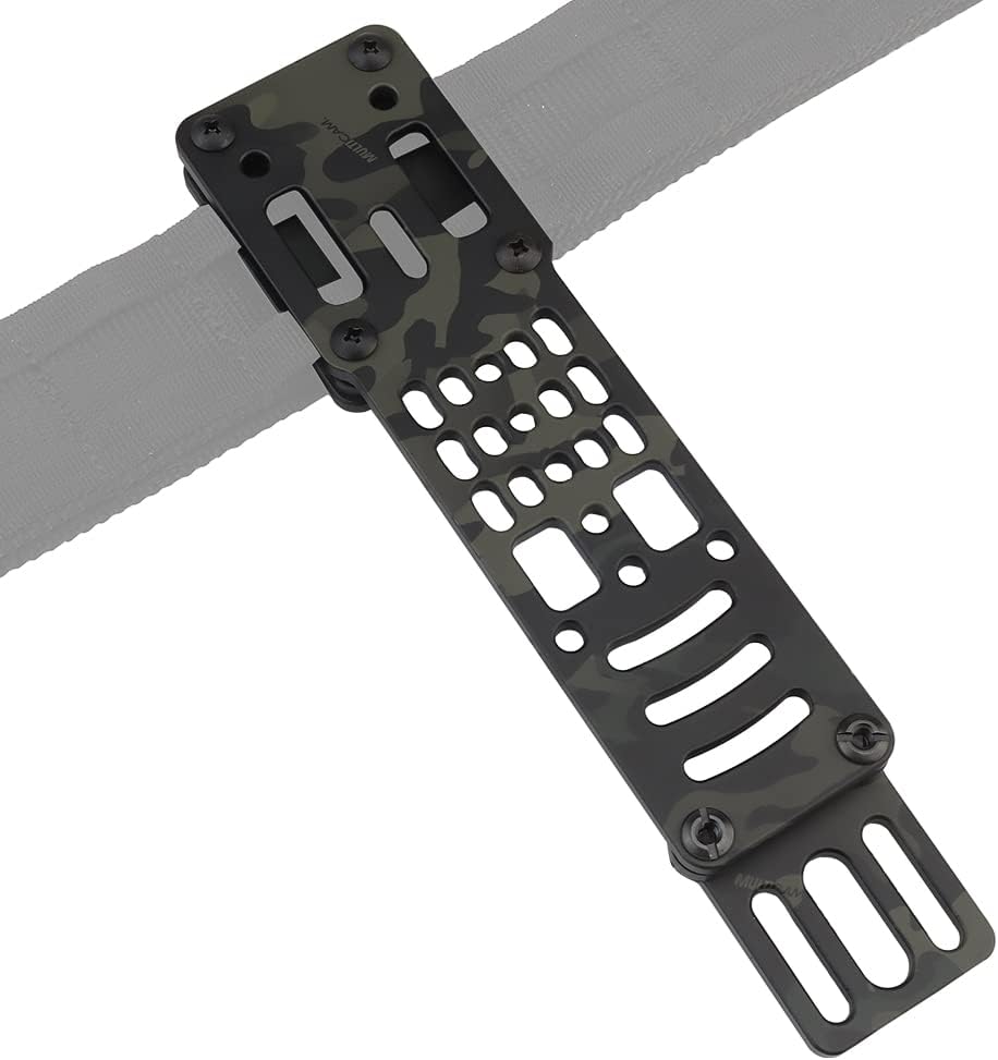 Tactical Sinking Holster Leg Hanging Extension Plate Adjustable Metal Modular Holster Adaptor Leg Drop Organizer