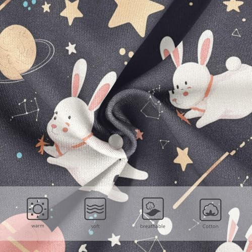 Wusikd Space Stars Girls' Underwear Cotton Moon Planet Girls Briefs Soft Toddler Underwear 2T3