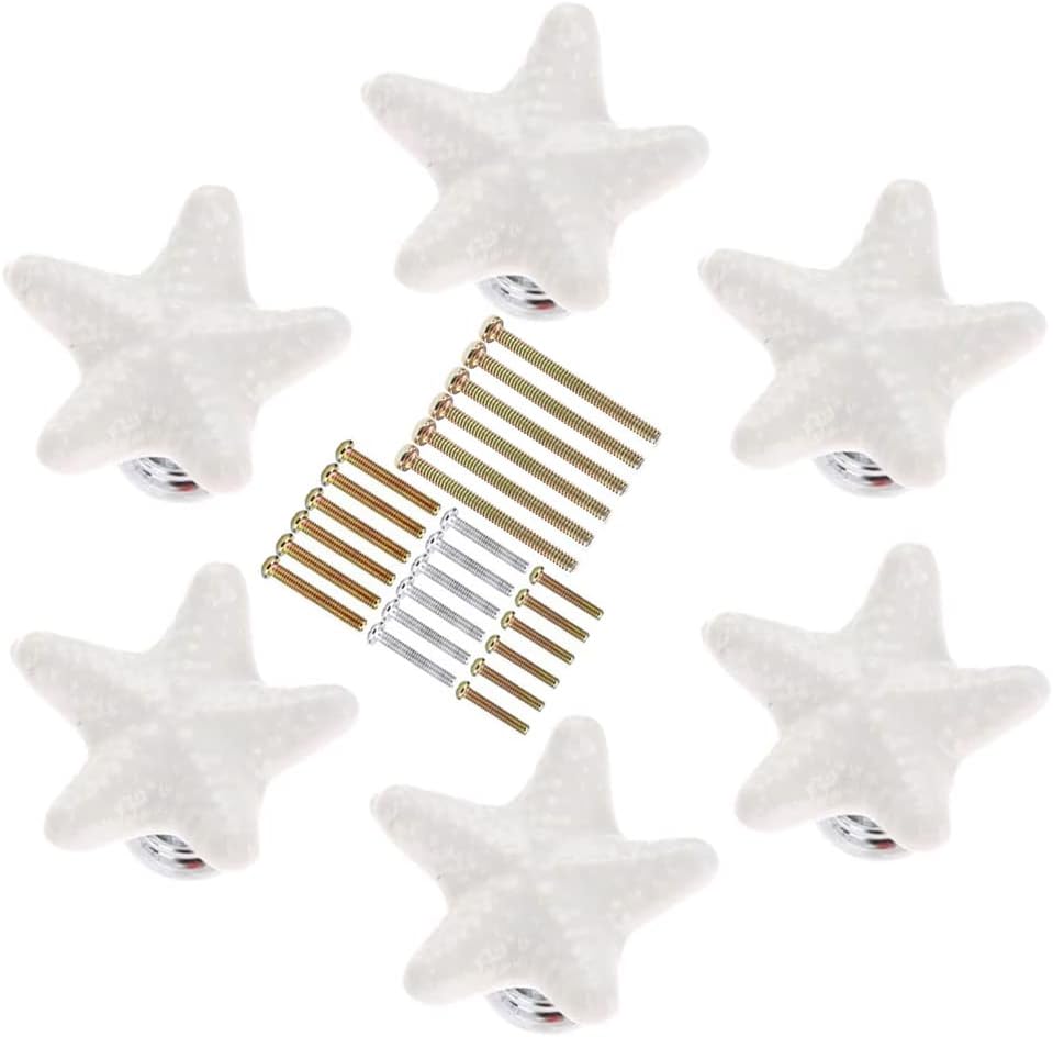 MARSTREE Starfish Shape Drawer Cupboard Pulls Handles Wardrobe Drawer
