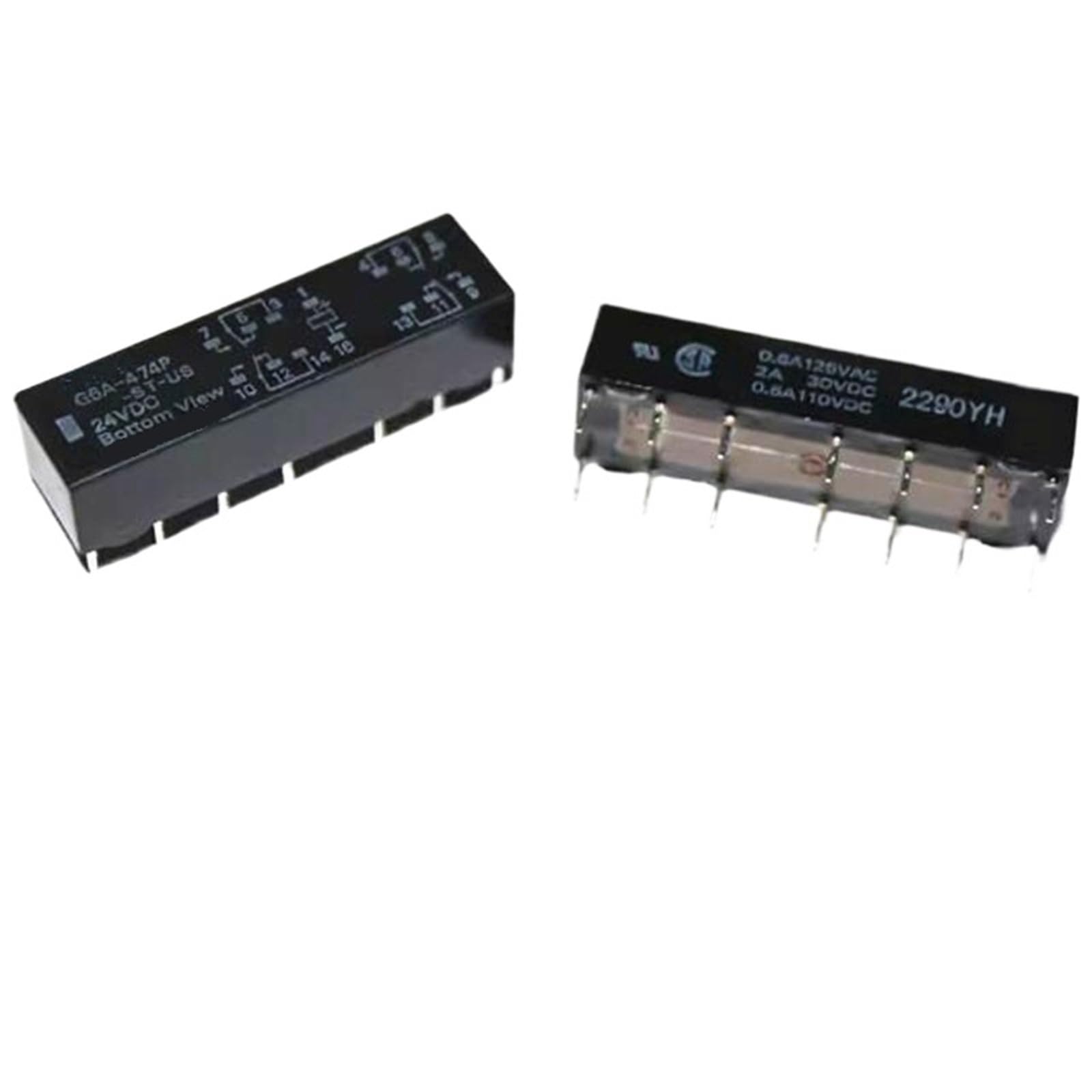Amazon.co.jp: G6A-474P-ST-US-24VDC 24V 14ピン リレー(2個)。: 車 