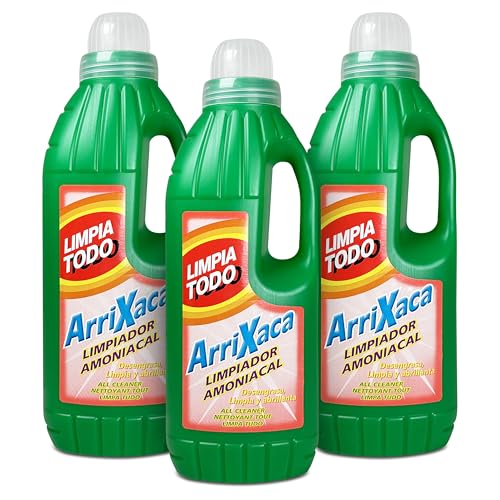Arrixaca Limpiador Amoniacal 3 Litros | Limpiatodo con Amoniaco | Desengrasa, Limpia y Abrillanta