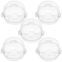 Vista 1 de Fundas para pomos de estufa de gas, paquete de 5 fundas de seguridad a prueba de niños, cubierta de protección universal para control del horno