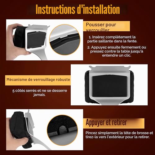 Pietuley Brosse Barbecue sans Poils Vapeur avec Grattoir Acier Inoxydable, Sûre Accessoires Barbecue Ustensiles Brosse de Nettoyage Accessoire BBQ, Grattoir Plancha Accessoires pour BBQ et Fumoir – vue 6