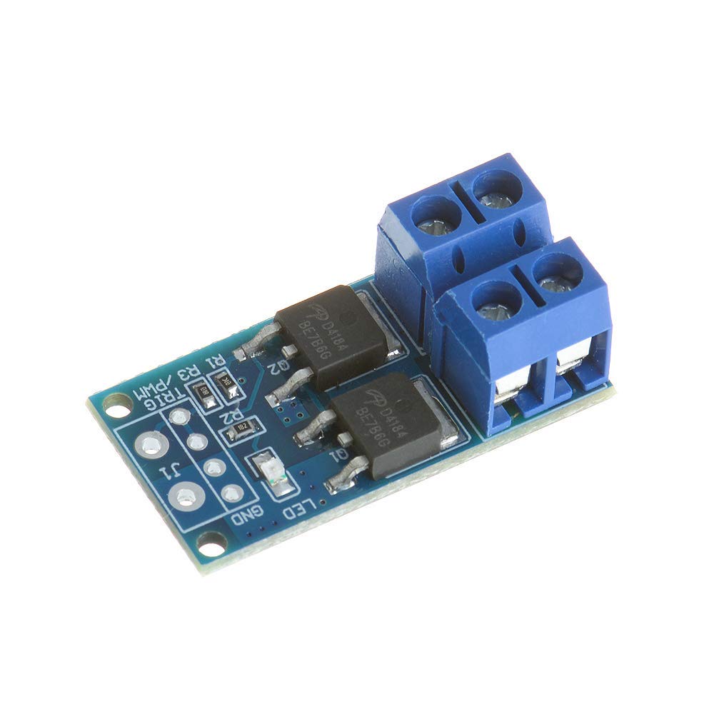 Doppio Interruttore MOSFET ad Alta Potenza Trigger Switch Drive Module 5PCS DC 5V-36V 15A 400W