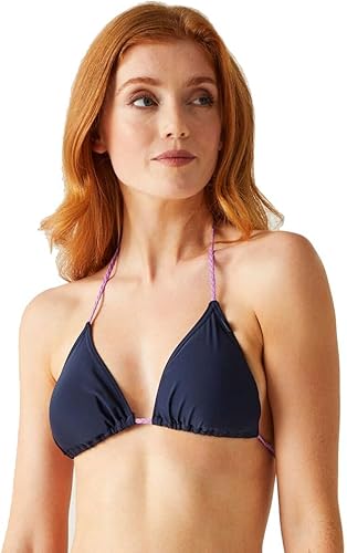 Regatta Haut de bikini Andrellia pour femme, Bleu marine/orchidée rayonnante, 48