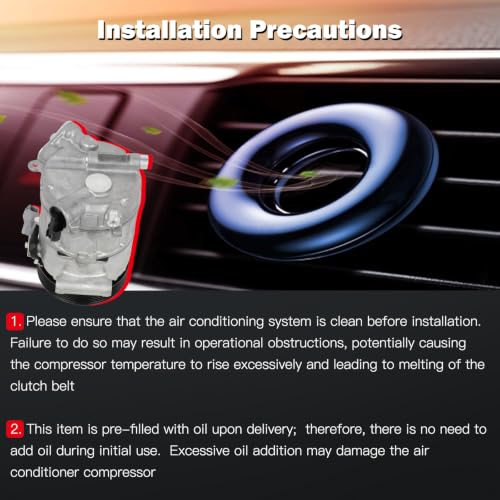 Image of Air Conditioning Compressor for Chrysler 200 for Jeep Cherokee 3.2L 3.6L