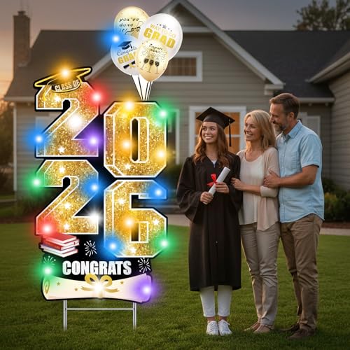 Class of 2026 Graduation Yard Sign - Waterproof Outdoor Decor - Image 5