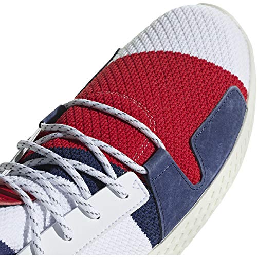 adidas Consortium x Pharrell Williams BBC Hu Tennis - White / Scarlet / Dark Blue4