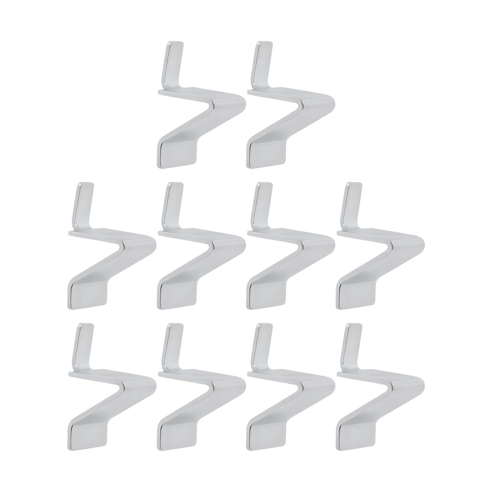 10pcs Metal Shelf Clip Secure Stability Durability for Kitchen Cabinets & Closets Rusts Proof Shelf Holders Steel Clip