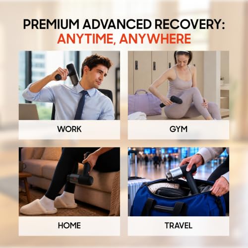 Sharper Image Powerboost Pro+ Percussion Massage Gun with Hot & Cold Therapy — view 7