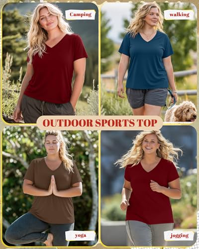 Image of Neer 3 Pack Plus Size Women's T-Shirts