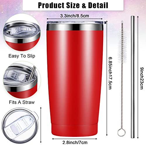 image for CHENGU 16 Pack Insulated Travel Tumblers 20 Oz Stainless Steel Tumbler