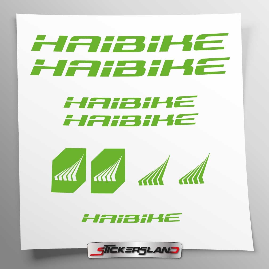 Sticker Kit Compatible with MTB Mountain Bike Frame and Helmet, Shiny Green
