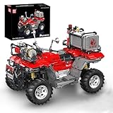 Mould King 23003 Rescure Fire Motorcycle Building Set, RC Motorcycle Toy with 4 Motors, Buildable Car Model for Adults, Gift Toy Home Decor and Collectibles (2100 Pieces)