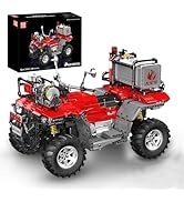 Mould King 23003 Motorcycle Building Set, Rescure Fire Motorcycle Toy with 4 Motors, RC Car Model...