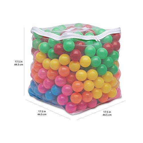 image for Amazon Basics BPA Free Crush-Proof Plastic Ball, Pit Balls with Storag