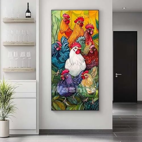 �������G �J���t���� �`�L�� �����h��G �L�b�g DIY ��l ���S�Ҍ��� �f�W�^�����G ��h�� �����L�b�g�ɂ��G�� Paint By Numbers �A�N�����y�C���g ���ʉ� �����Ńy�C���g �z�[�� �I�t�B�X���� �M�t�g 30x60 cm, �t���[����