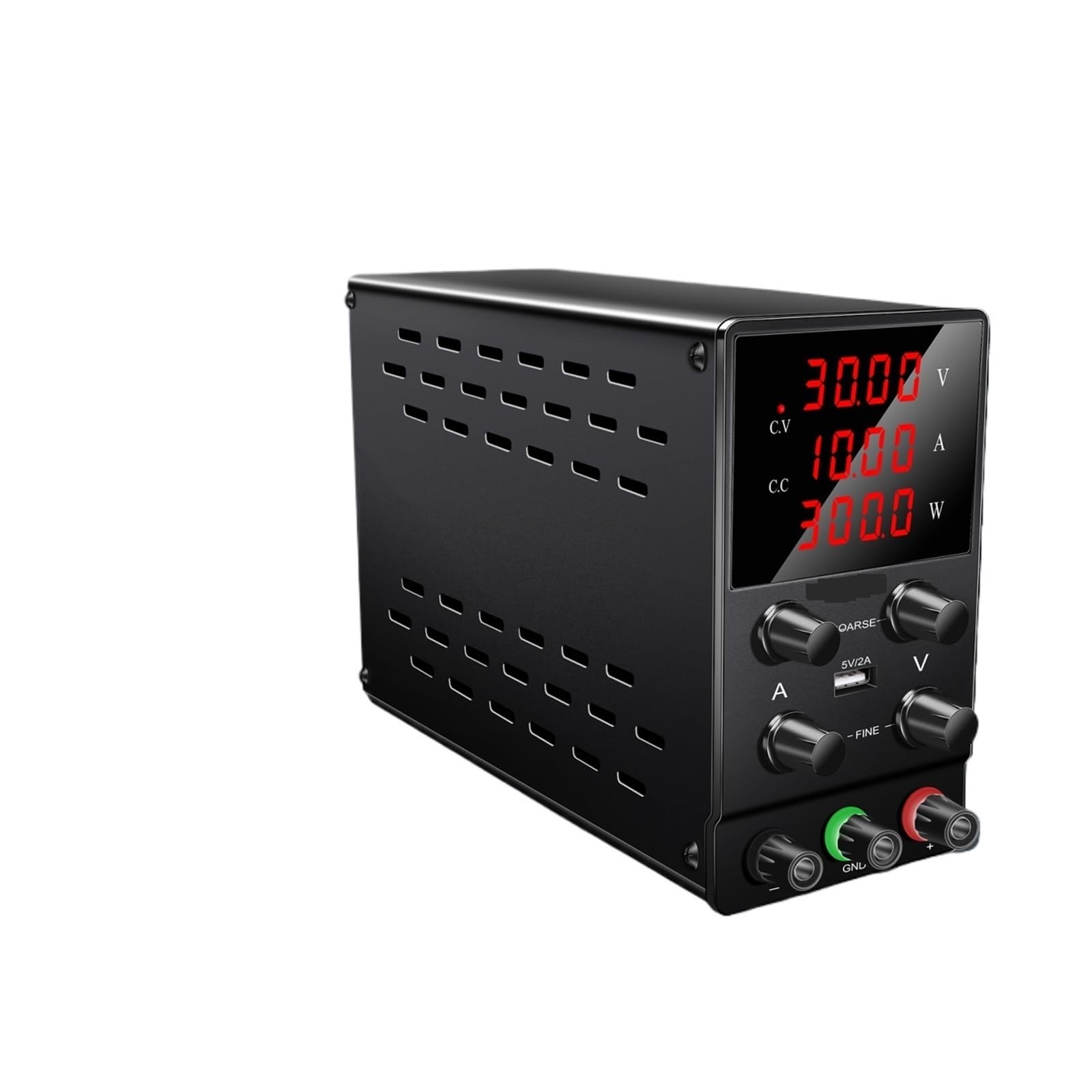 alimentación CC digital Fuente de alimentación CC ajustable de 30 V, 10 A, 5 A, fuente de alimentación de laboratorio regulada con conmutación variable de 15 V, 60 V, 120 V, galvanoplastia, bricolaje(