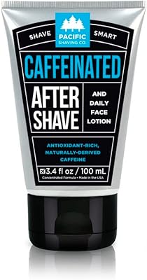 Pacific Shaving Company Caffeinated Aftershave, Men's Grooming Product - Antioxidant Daily Face Lotion + After Shave - Soo...