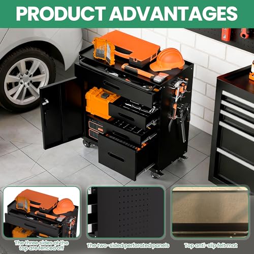 Image of Garage Cabinet System | Heavy Duty Steel All-in-One Modular Garage Cabinet Set for Ultimate Workshop Organization | Easy Assembly Garage Storage Cabinets & Tool Bench