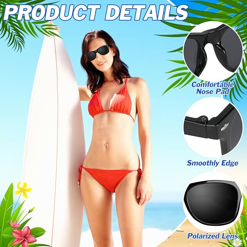 Palonu Black Sunglasses Bulk, Sunglasses with UV Protection for Summer Beach Party Supplies Birthday Gift Outdoor Activities3