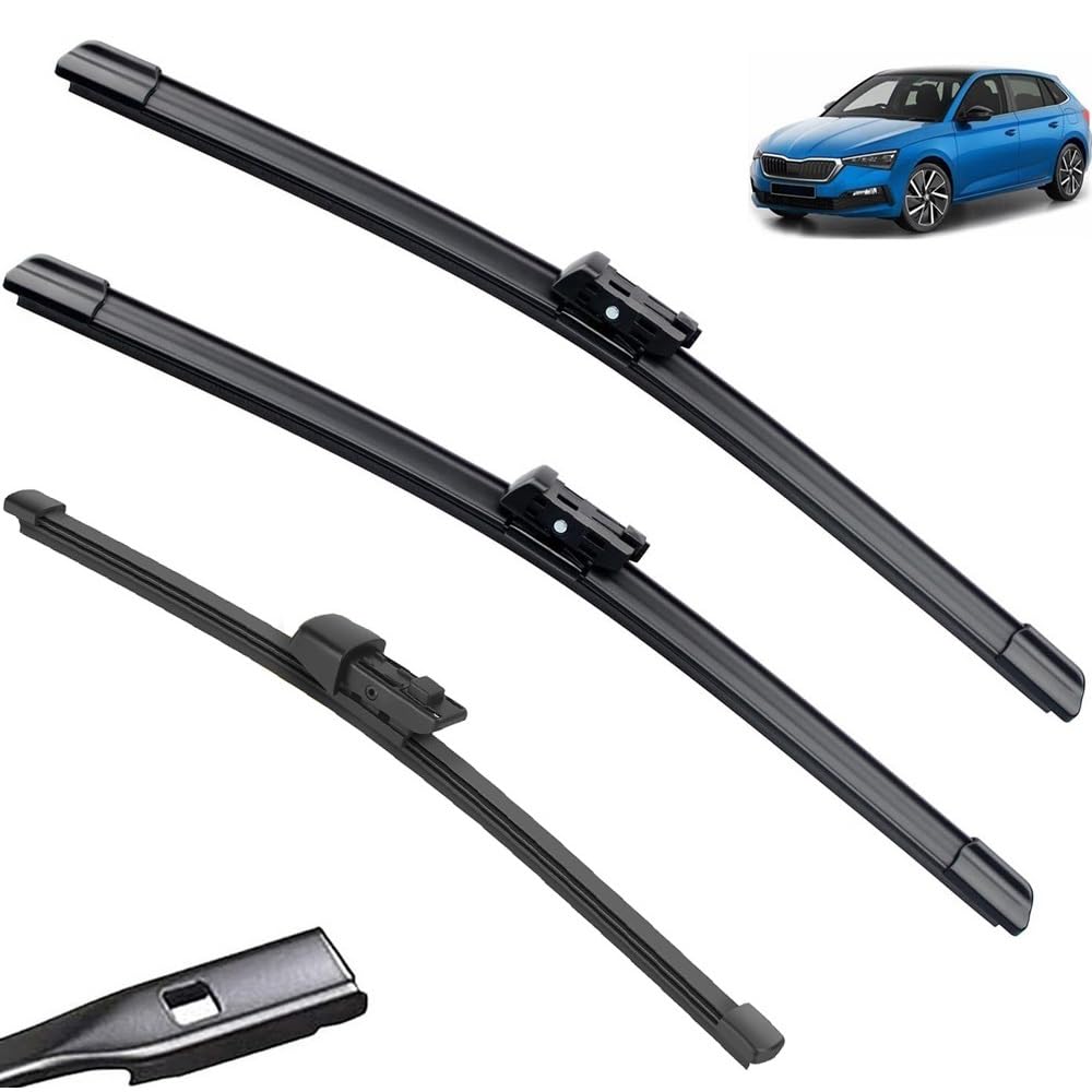 Escobillas Limpiaparabrisas Coche Delanteras, Tamaño 55 48 Cm