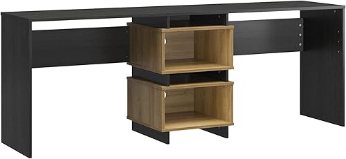 Miniatura 1 de Novogratz Nelson - Escritorio de 2 vías, roble negro y natural