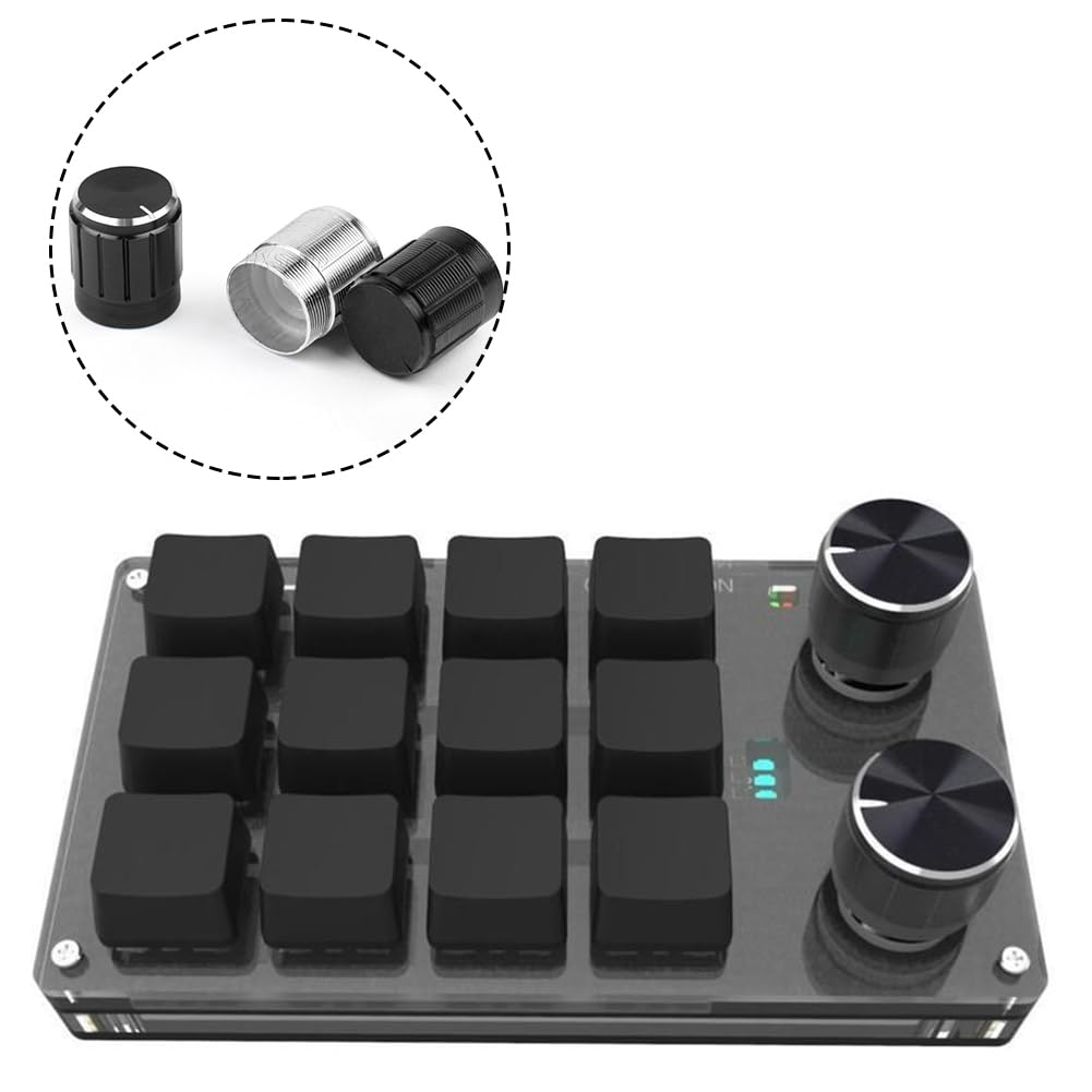 Rotary Encoder,Codeur Rotatif,360 Degrés Codeur Rotatif,Encodeur,Codeur Rotatif,Potentiomètre Numérique,5Pin Commutateur De Codeur avec Capuchon de Bouton pour Arduino,3 Set