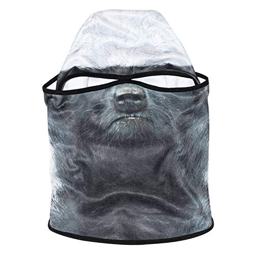 Image of WTACTFUL 3D Animal Ears Balaclava, Breathable Face Mask for Halloween