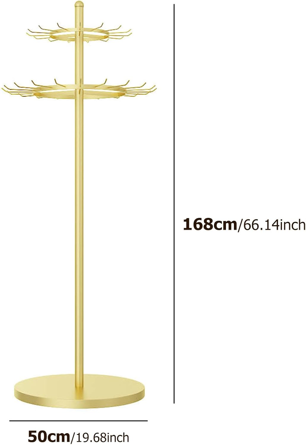 Belt Organizer Holder Retail Belt Display Stand, Floor-Standing Belt Hook Rack, Men Closet Belt Storage Rack Multifunctional Scarf Stand Purse Shelf,Black