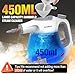 ImwdROYP Handheld Steam Cleaner, 450ml Capacity Portable High Pressure Steam Cleaner with 11 Accessories, Easy And Effortless Steam Cleaner Handheld for Kitchen, Sofa, Car, Floors And Windows