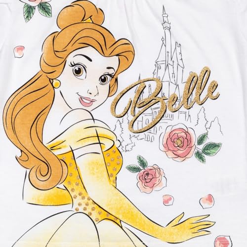 Image of Disney Princess Girls' T-Shirt and Tutu Skirt Set with Scrunchie Toddler to Big Kid