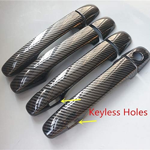 Miniatura 2 de ZiWen Cubierta de Manija de Puerta con Estampado de Fibra de Carbono Estilo Deportivo Trim para Subaru Forester XV Crosstrek Outback Legacy WRX