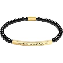 Dont Let The Hard Days Win Bracelet Motivational Tube Bracelet For Women Men Stainless Steel Band Inspirational Gifts Jewelry