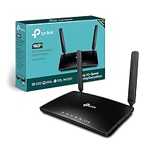 TP-Link Archer MR600 Router 4G+, Router WiFi con SIM, Cat6 fino a 300 Mbps WiFi AC1200Mbps, 2 Antenne Removibili, 3 Porte LAN e 1 LAN, WAN, OneMesh, Tecnologia MU-MIMO, Plug&Play, Soluzione Qualcomm