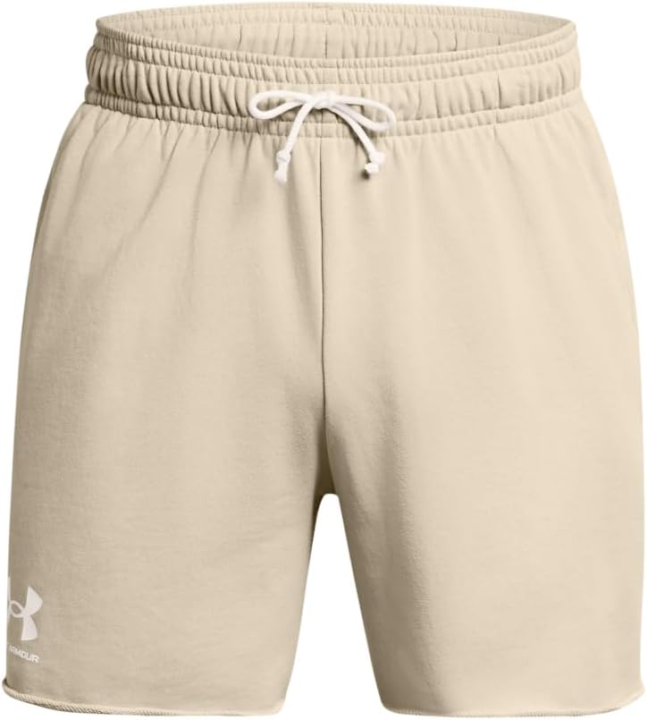 Under Armour Mens Rival Terry 6-inch Shorts - Image 5