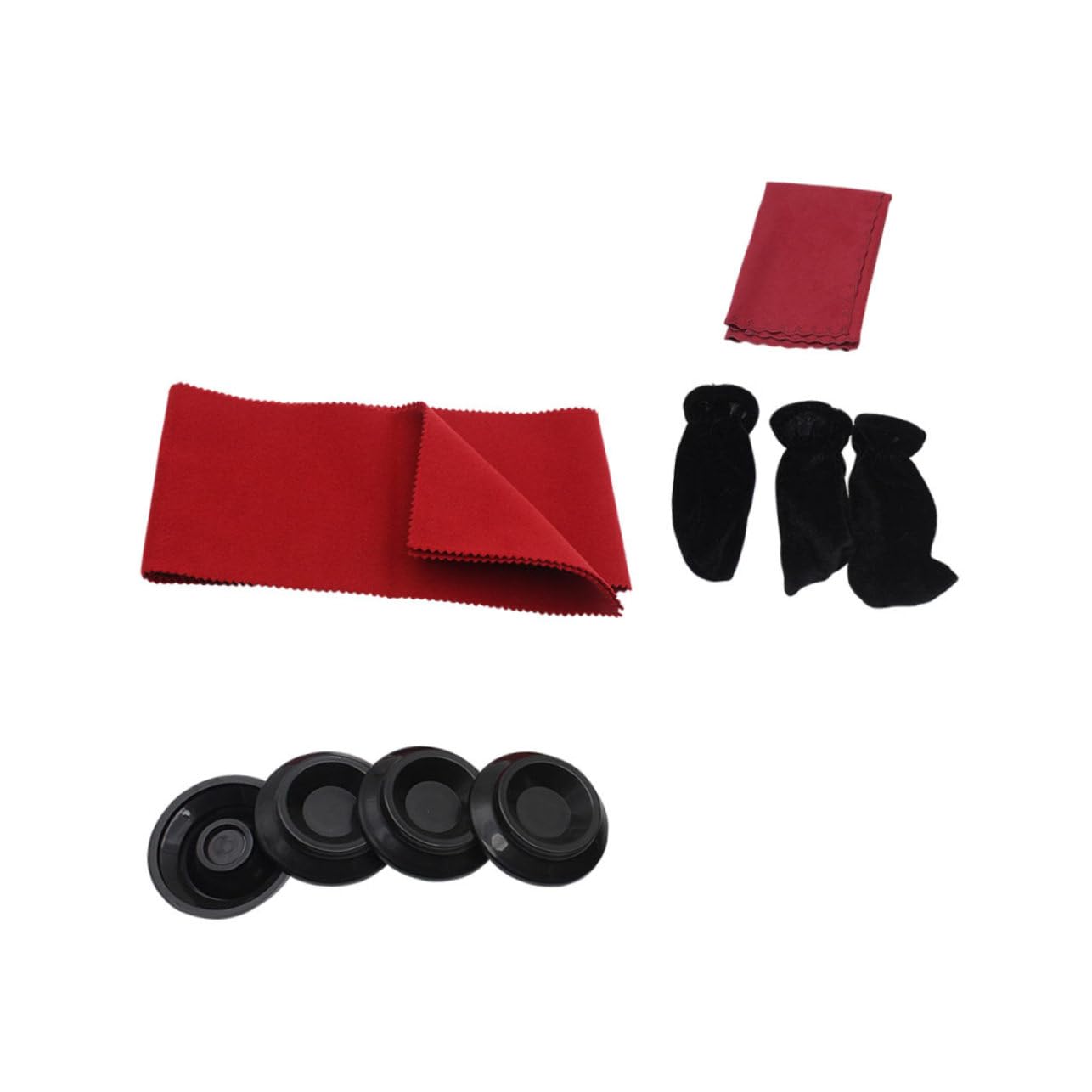 SUPVOX Upright Piano Cleaning Kit 4pc Piano Accessories Set Cloth Pad Non-scratch for Clean Beautiful Sound